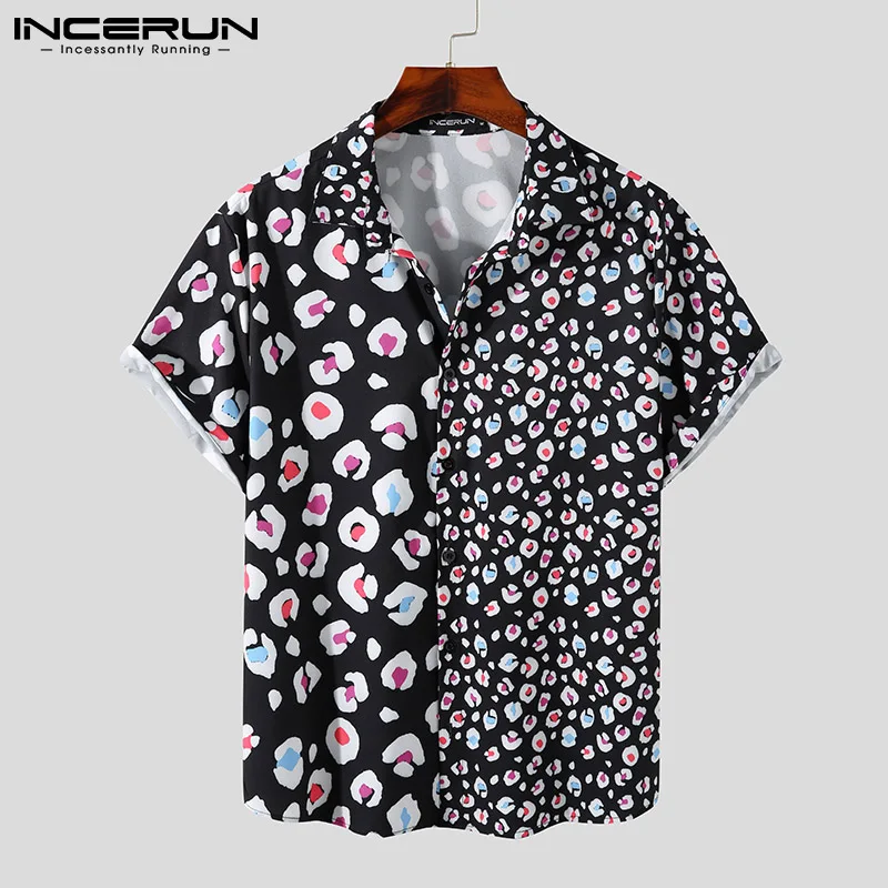 

Мужские Гавайские рубашки с рисунком, из кусков, летние каникулы лацкане коротким рукавом Camisas уличная 2021 повседневная мужская одежда S-3XL ...