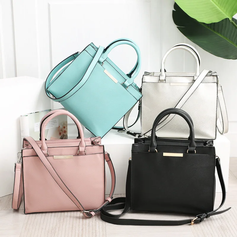 2021 новая сумка женская через плечо из искусственной кожи модные однотонные с