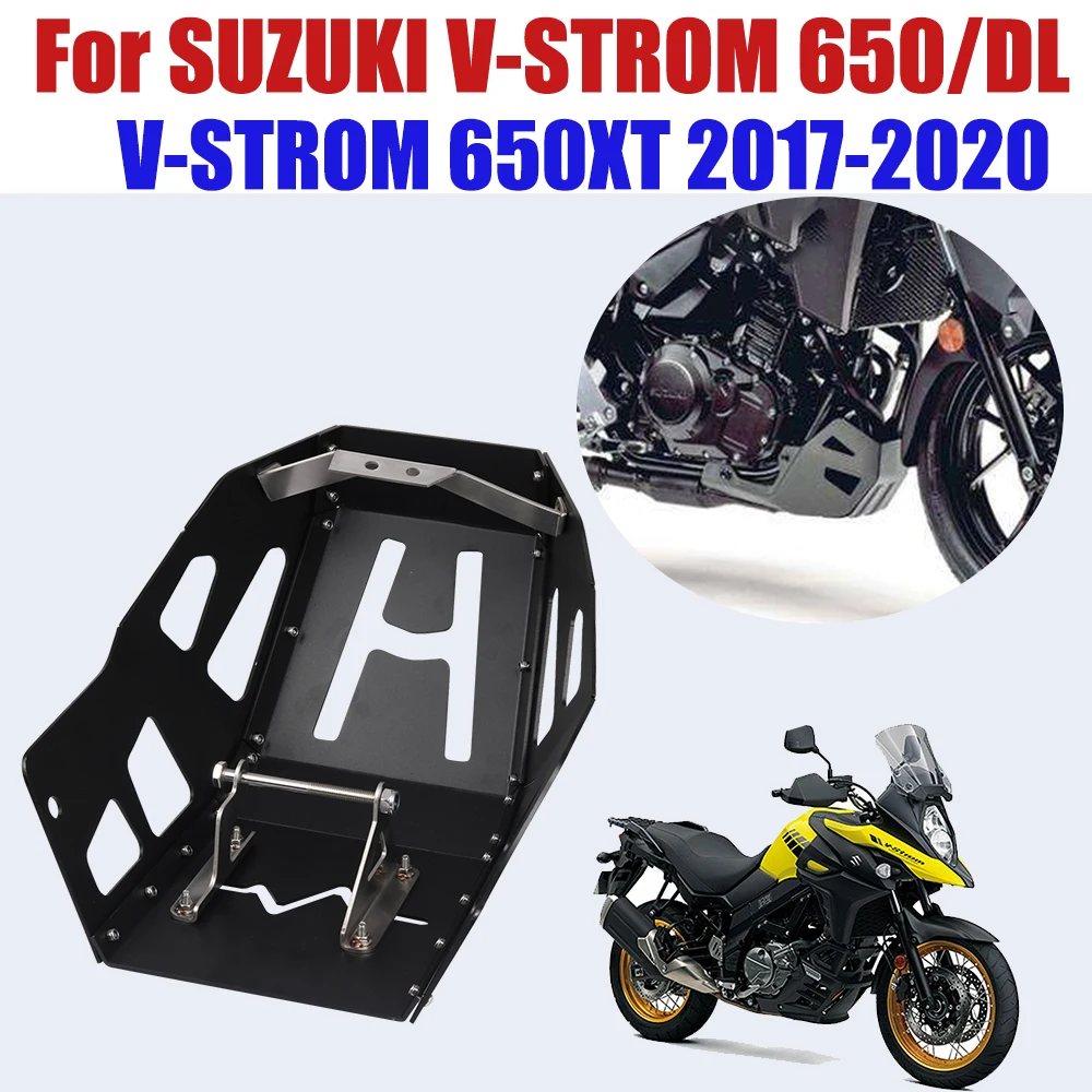 Cubierta de protección del chasis del motor de la motocicleta, placa de deslizamiento, Protector de la bandeja del vientre para SUZUKI Vstrom V strom 650XT 650 XT DL 650XT