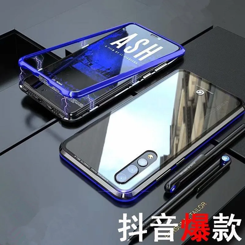 Чехол для oneplus 7 pro с магнитной адсорбцией, металлический чехол для oneplus 5t 6t 7, одностороннее стекло, двусторонний металл в розничной упаковке