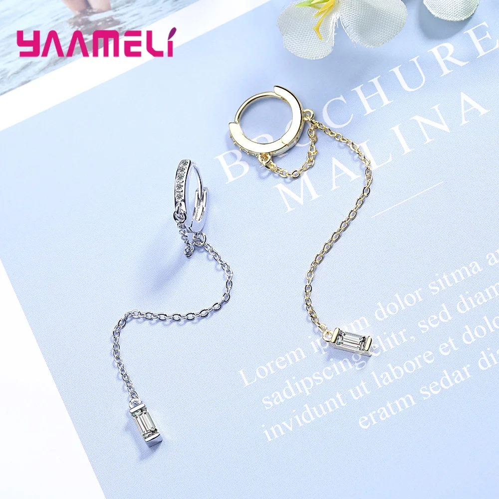 100% Стерлинговое Серебро 925 пробы милые модные серьги-капли для женщин и девочек