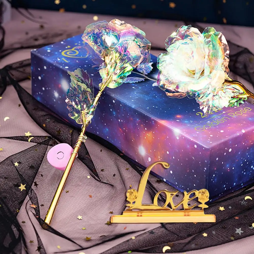 Фольга из 24-каратного золота роза искусственные розы подарок на день рождения