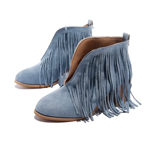 Лидер продаж Винтажная обувь с кисточками Женская Повседневная замшевая одежда