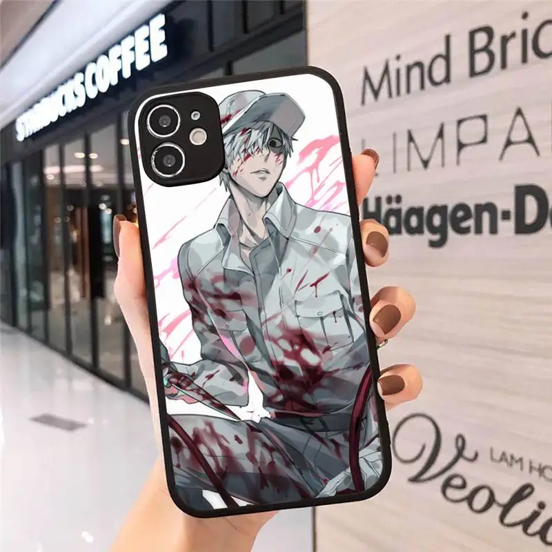 

WBC Leukocyte anime cartoon Phone Cases Matte Transparent for iPhone 7 8 11 12 s mini pro X XS XR MAX Plus cover funda