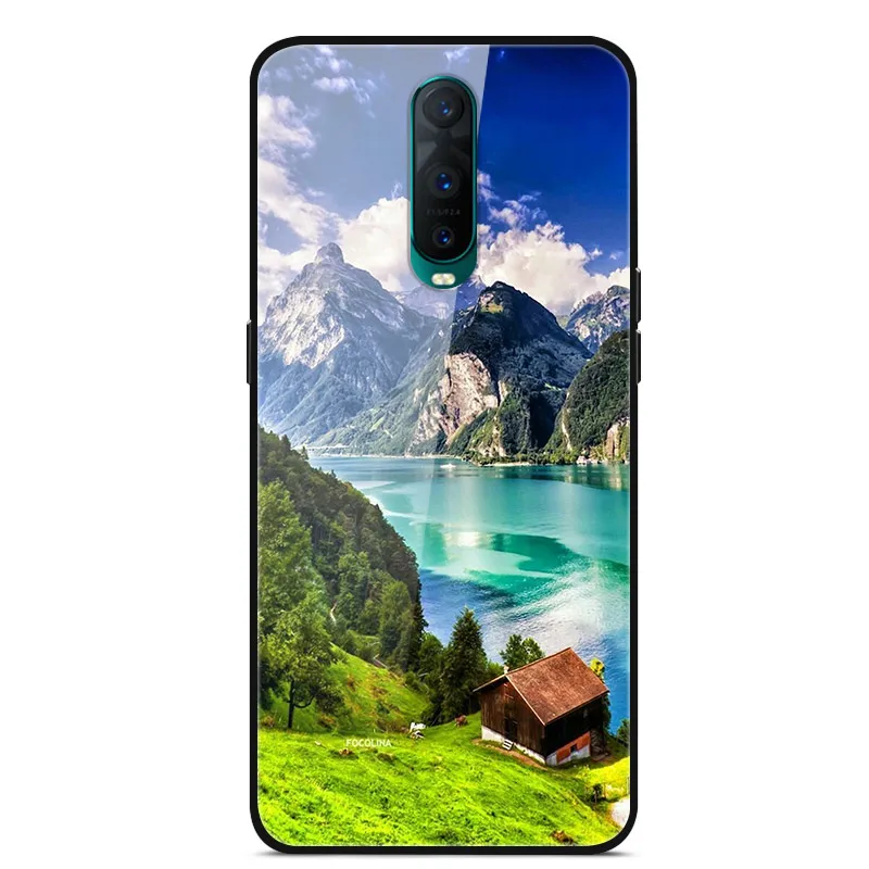 Чехол для OPPO RX17 Pro жесткий стеклянный чехол s R17 RX17Pro R17Pro R 17 RX силиконовый