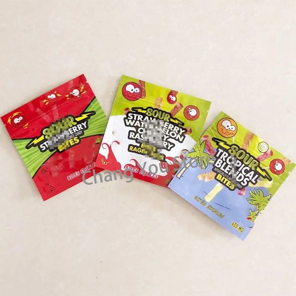 

600mg Gummy Candy Resealable Edibles Zipper Retail Package(Only Bag No Food)