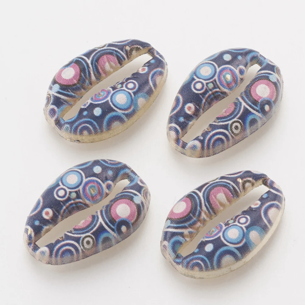 

20Pcs Cowrie Shell Alloy Links Connectors Charms Beads For DIY Earring Necklace Bracelet Jewelry Making Findings Accessories
