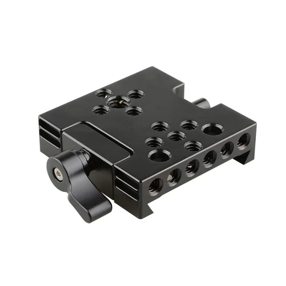 

Quick Release Plate for Manfrotto 577 501 Camera Tripod Baseplate 60mm 1/4" 3/8" Screw Holes DSLR Cage Rig Rail Mount QR Board