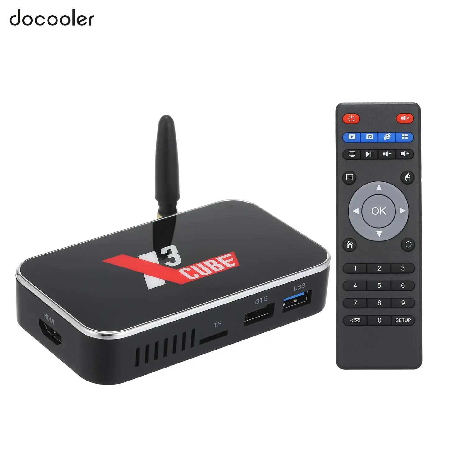 Docooler X3 cube Smart Android 9 0 tv Box Amlogic S905X3 2 Гб DDR4 16 rom 4G 5G WiFi 1000M LAN Bluetooth 4K HD