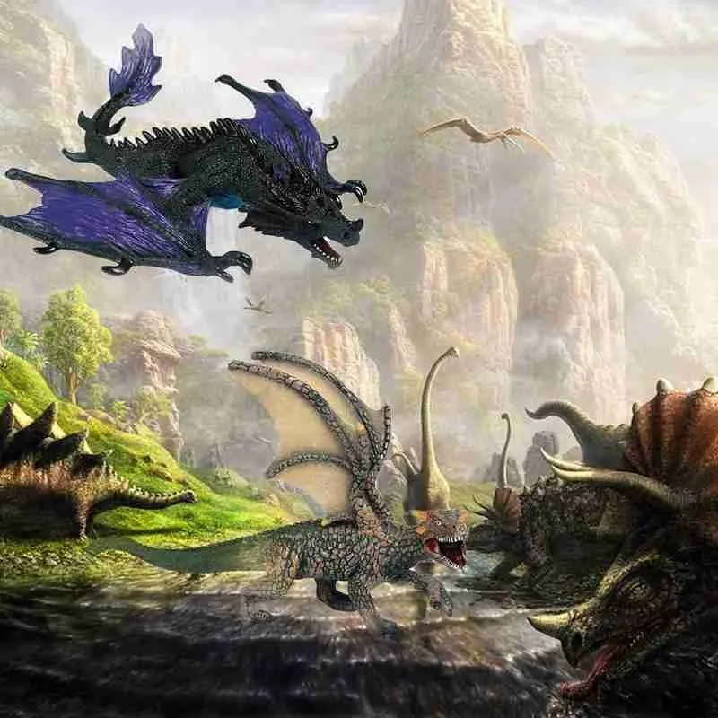 Хищник Юрского периода хищник открытый рот птеродактил динозавр модель