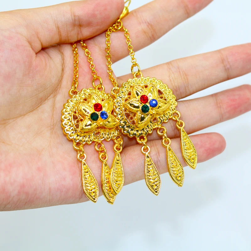 Женский свадебный набор нигерийское ожерелье и серьги ювелирные изделия из