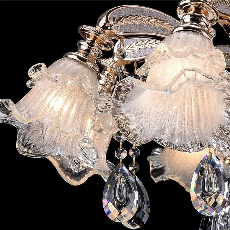 Современная светодиодная люстра из итальянского стекла хрустальная ручной