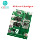 4S 12.8V 14.4V 16.8V Lifepo4 Li-ion Lipo Lithium Battery Protection Board 18650 BMS 14A limit 20A PCB 4 Cell Pack PCM 3.2V 3.7V