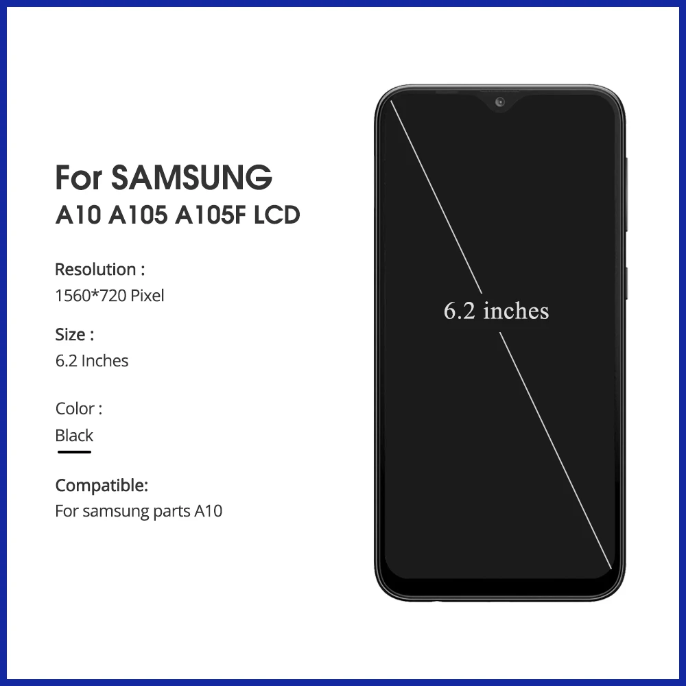 Оригинальный 6 2 ''ЖК дисплей для Samsung Galaxy A10 A105 A105F SM ЖК сенсорный экран