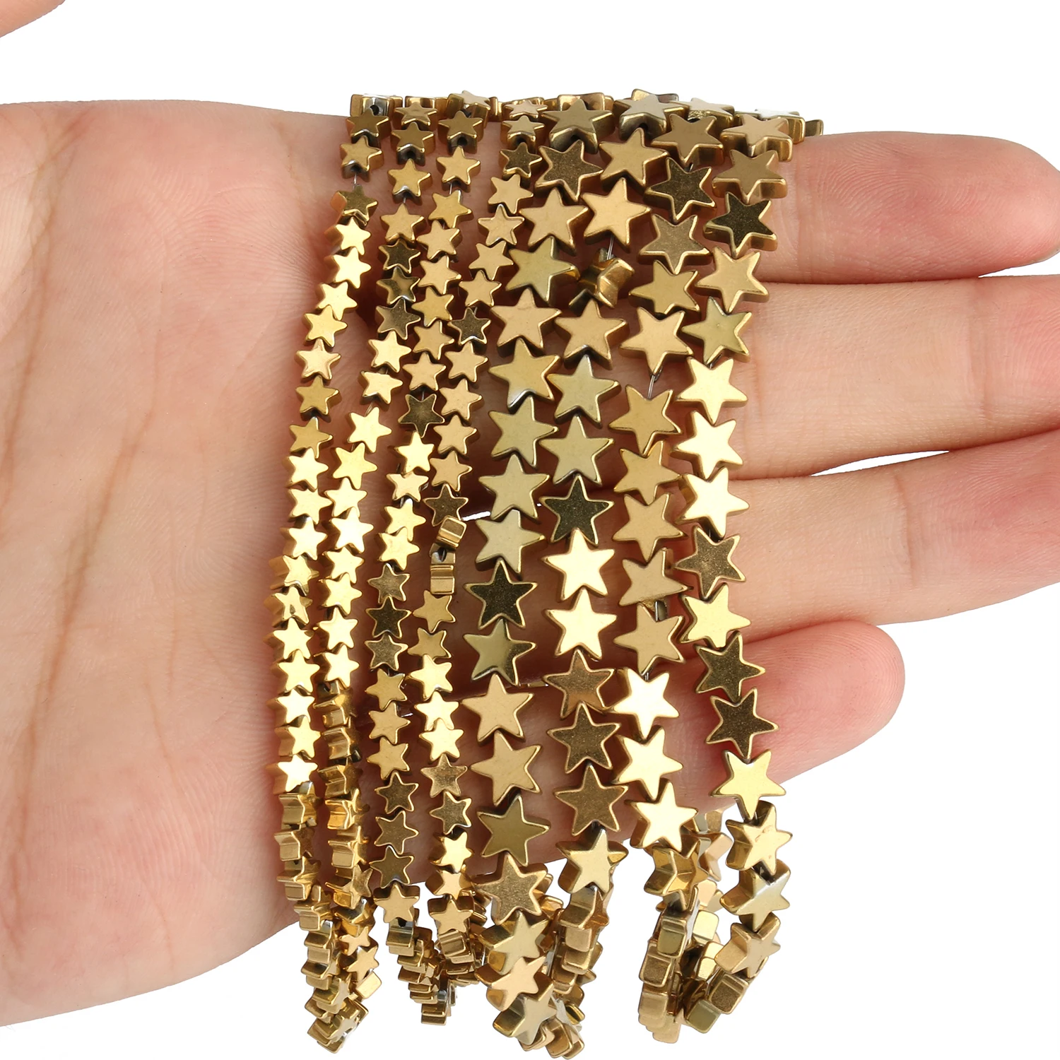 Бусины Из Гематита и натурального камня в форме звезды | Украшения аксессуары