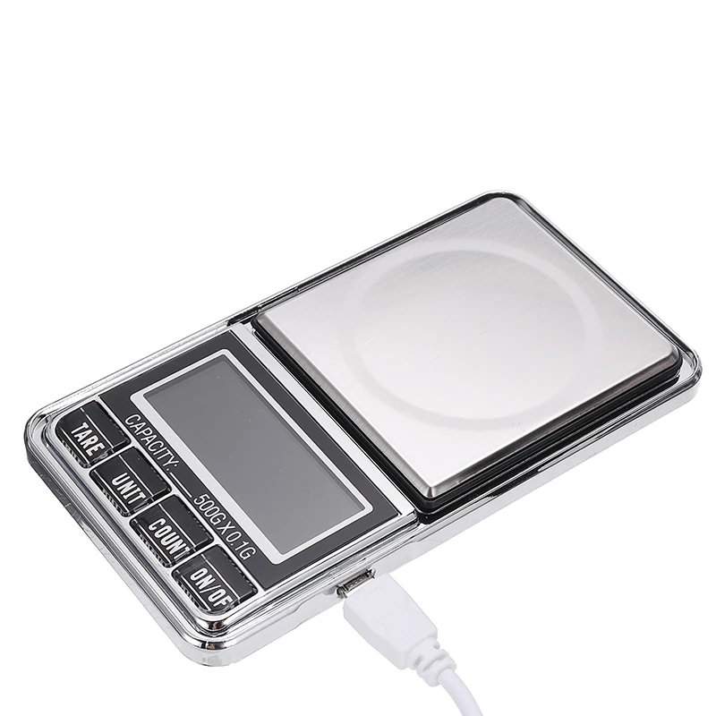 

Portable Gold Jewelry Scale With USB Cable And Leather Case 500g / 0.1g Weighing Scales Precision Digital Tool