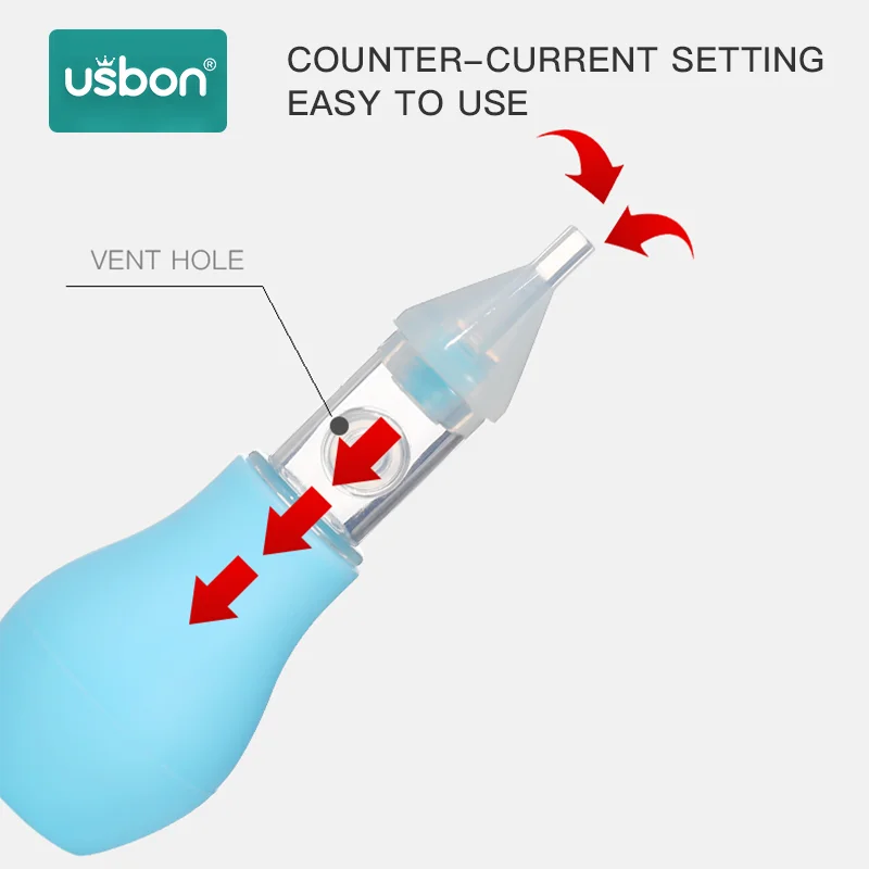 Силиконовый аспиратор для носа новорожденных детский пылесос соска младенцев