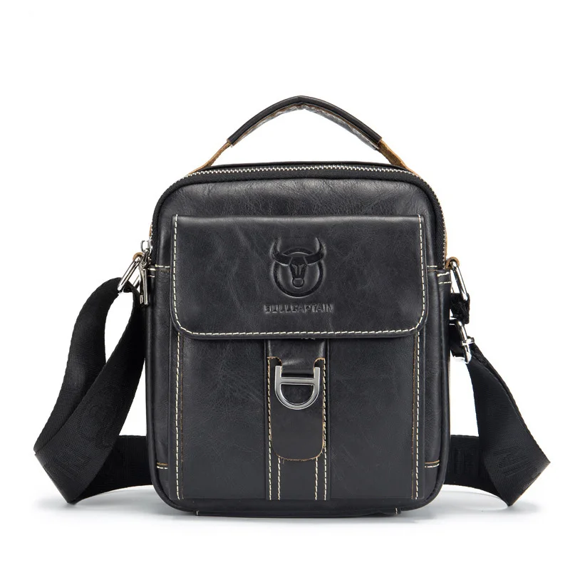 Ретро модные брендовые мужские сумки из натуральной кожи Мужская