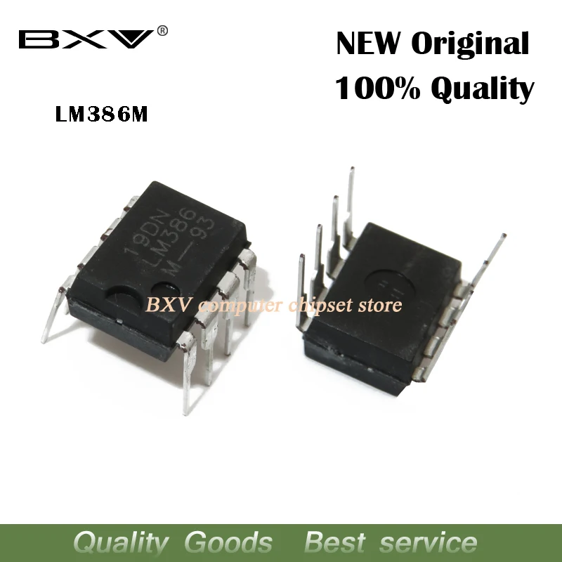 10 шт. LM386 LM386N LM386M LM386L o усилители с низким VLTG аудио PWR AMP DIP 8 новый оригинальный