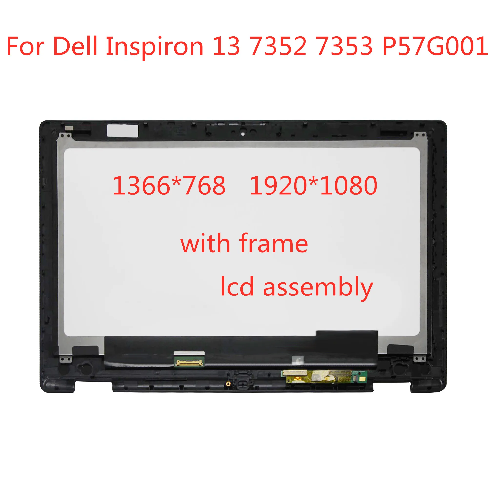 ЖК-дисплей сенсорный экран стеклянная панель дигитайзер сборка ободок для Dell