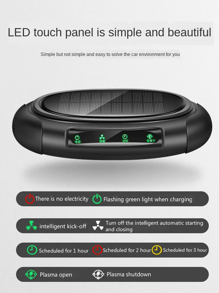 

Solar Energy Car Air Purifier Car Negative Ion Air Purifier Formaldehyde Removal Car Installation Air Purifier Car Supplies