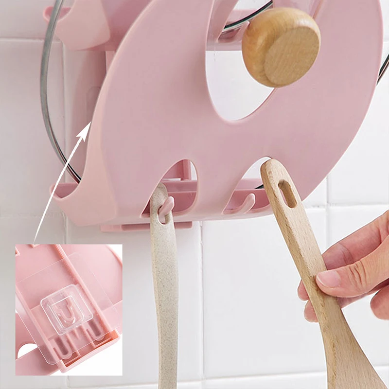 L.H.S для кухни настенный стеллаж крышки кастрюли без отверстий товары домашние