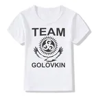 Футболка для мальчиков и девочек с принтом Gennady Golovkin GGG, Детская футболка с коротким рукавом для фитнеса и MMA, боксеры, футболка, детские топы, футболка, детская одежда