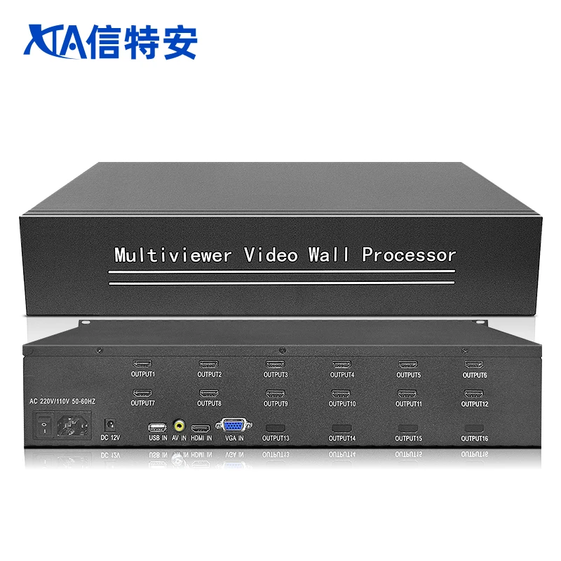 

12 Channels 2K HD Video Wall Controller HD TV Wall Processor Video Wall Processor4x3 3x4 2x6 6x2 for TV Splicing