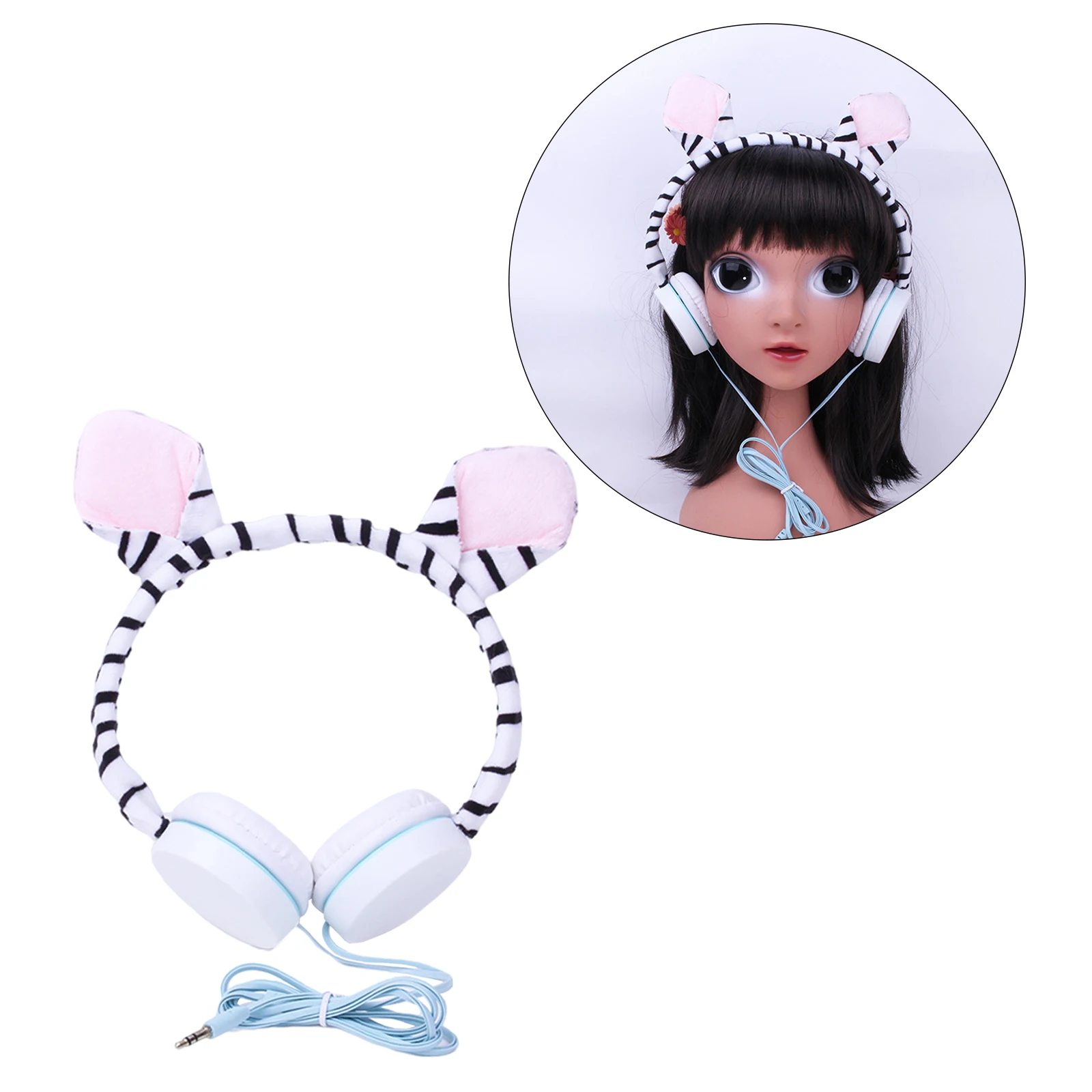 

3.5mm Wired Headphone Girls Daugther Music Stereo Animal Earphone PC Mobile Phone Gamer Headset Kids Gift