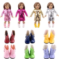 reborn doll clothes 4 raincoat and 6 pair of wellies doll accessories for 18 inch43 cm dolls generation girls kid toy gift