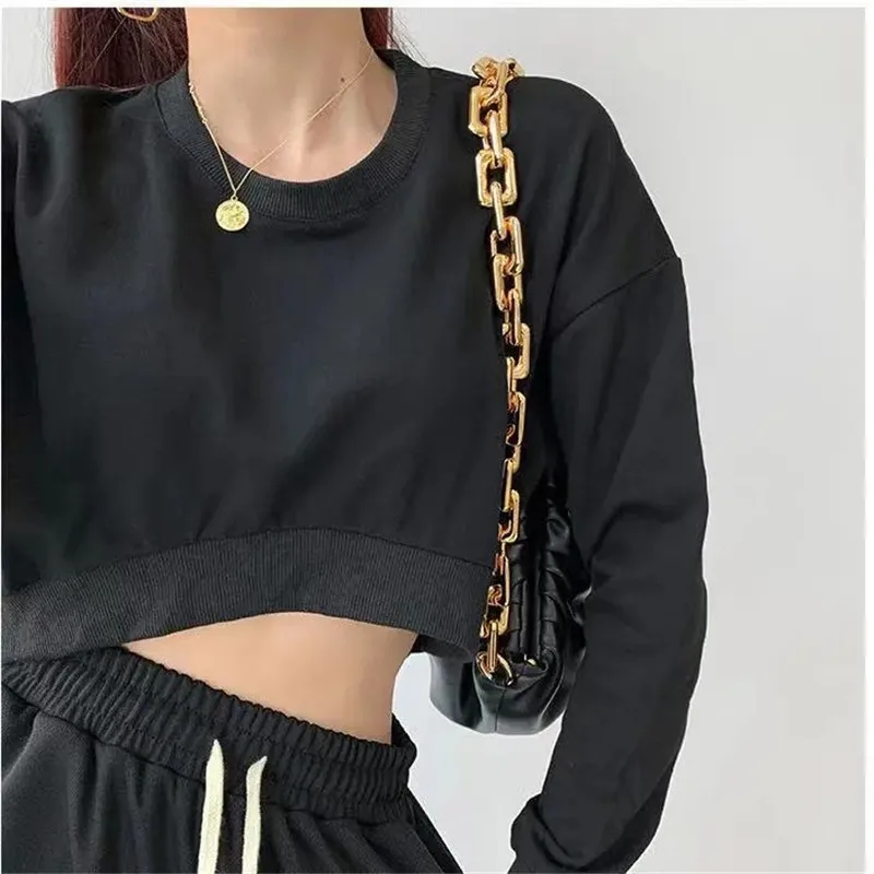 

Summer Classy Loose two piece women Korean Fashion O-Neck Long sleeve crop tops+Print heart High Waist Wide Leg Pants plus size