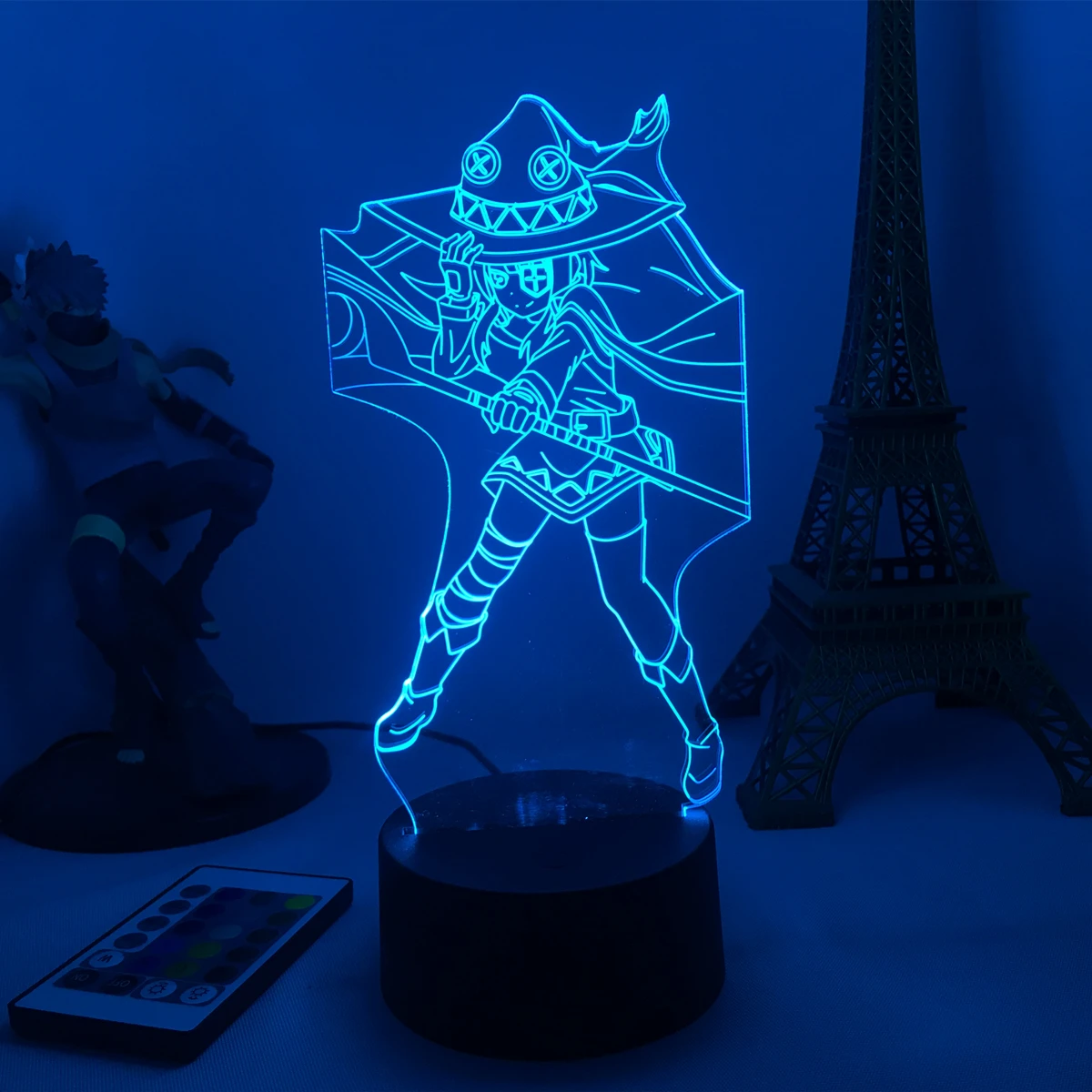 

Anime Megumin Figure Night Lights Blessing On This Wonderful World Acrylic Table Lamp for Home Room Decor Light Cool Kid Gift