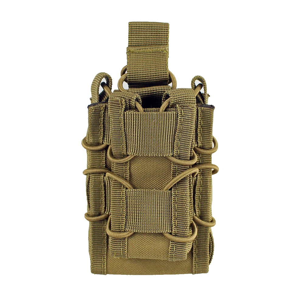 Открытый MOLLE сумка Одиночная винтовка пистолет маг сумка Открытый Топ картридж клип мешок принадлежности для охоты