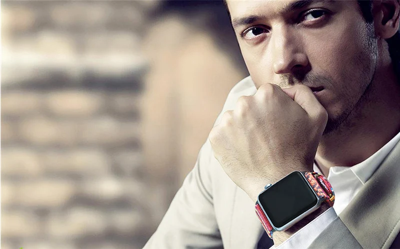 Национальный тканевый ремешок для Apple Watch 38 мм 40 мм iWatch 4 42 мм 44 мм спортивный ремешок Apple Watch 5 4 3 2 аксессуары