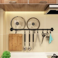 adjustable kitchen hook wall hanging kitchenware towel hook hanger for wall door back kitchen bathroom organizer kitchen tools