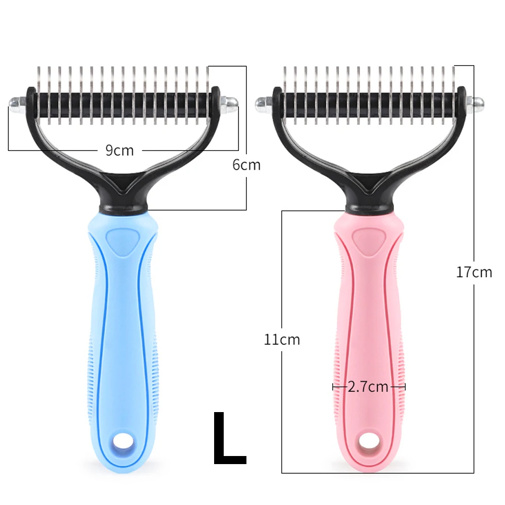 Pets Fur Knot Cutter Brush For Dog Grooming Comb Steel Hair Shedding Cat Pet Remov Animal Supplies | Дом и сад