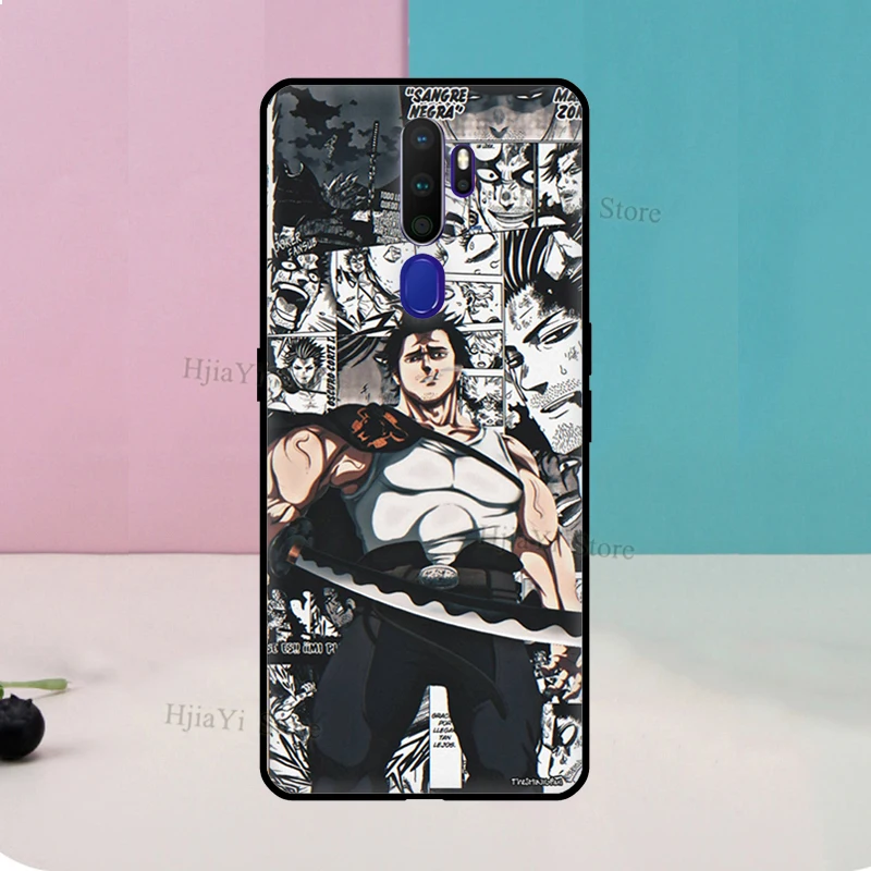 Yami Sukehiro черный клевер аниме для OPPO A53 A31 A9 A5 2020 F5 F7 A1K A15 A3S A5S A83 A91 A93 A52 A72 Reno2 Z чехол