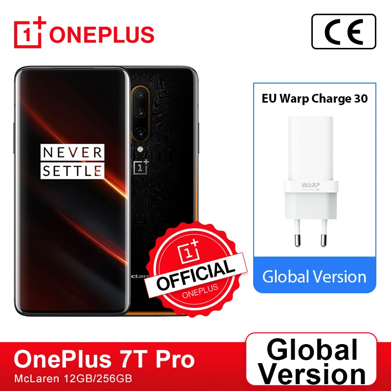 Глобальная версия OnePlus 7T Pro McLaren Snapdragon 855 плюс 8 Гб 256 жидкости активно матричные