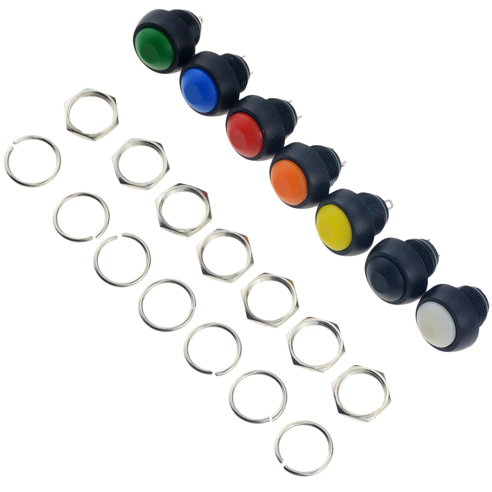 Водонепроницаемый переключатель с двумя контактами 12 мм 1 А pbs33b В|Выключатели| |