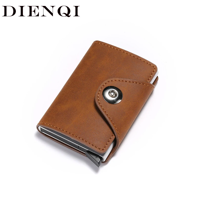 DIENQI Rfid антимагнитный кредитный держатель для карт мужской кошелек безопасности