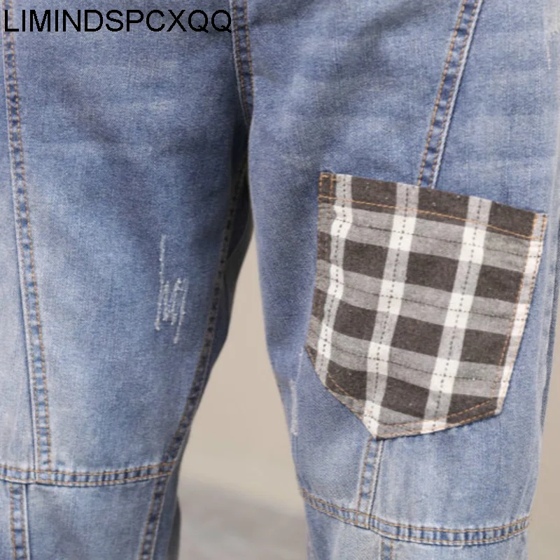 

2021 Korean Fashion Spring Ladies Loose Denim Trousers Women Casual Jeans Elastic Streetwear Harem Pants Kobieta Spodnie Autumn