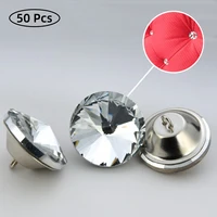 50 pcs sofa crystal buckle headboard gemstone buttons decoration background wall diamond diy craft supplies sewing accessories