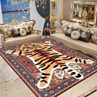 Милые ковры с тигровой кожей с 3D-принтом для спальни, игровой коврик, этнические персидские домашние коврики, мультяшные животные, детские коврики для игровой зоны