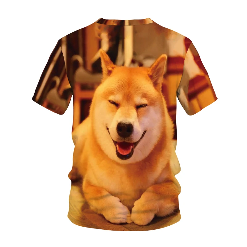 

Summer 3D Dog Print T-shirts Children's Clothing Short Sleeve Graphic Boy T-shirt Harajuku Kawaii Dog Kids Girl T Shirt Tees Top