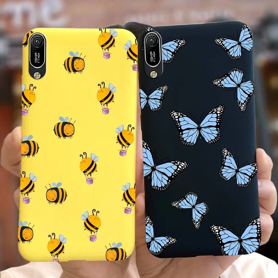 Подсолнечника чехол для Huawei Y6 Pro 2019 бампер силиконовый мягкий задней крышки из