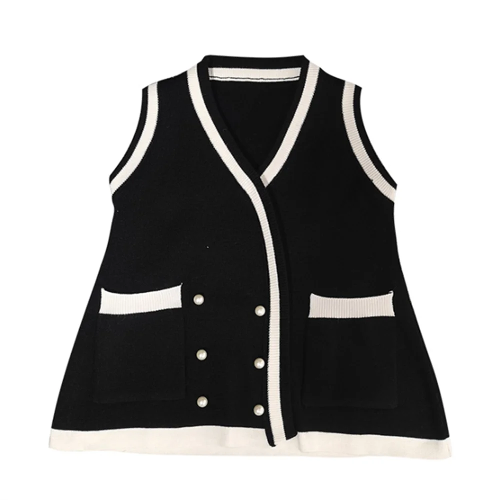 

Girls Knitted Vest Dress Autumn Winter Korean Style Sleeveless Elegant Princess Dress For Baby Girl Children Dress Party Costume