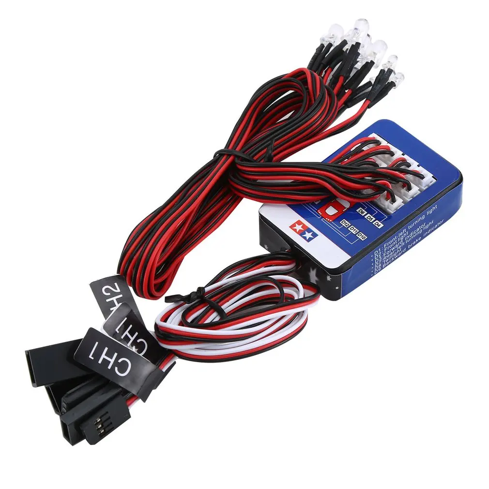 

12 LED Lighting Kit Steering Brake Simulation Flash Light for 1/10 RC Car For Yokomo For Tamiya Exquisitely Designed Hot!
