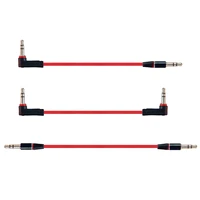 3 pole right angled 3 5mm male to male short aux stereo cable 20cm 30cm 50cm