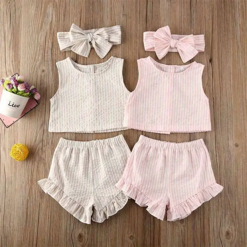 3 шт./комплект детский летний топ и шорты | Мать ребенок