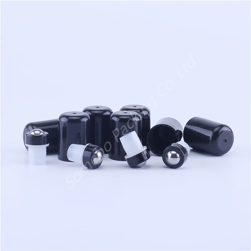 

500pcs/Lot 5-100ml Empty Transparent Glass Essential Oil Perfume Roller Ball Refillable Bottles Packing with Metal Roll On